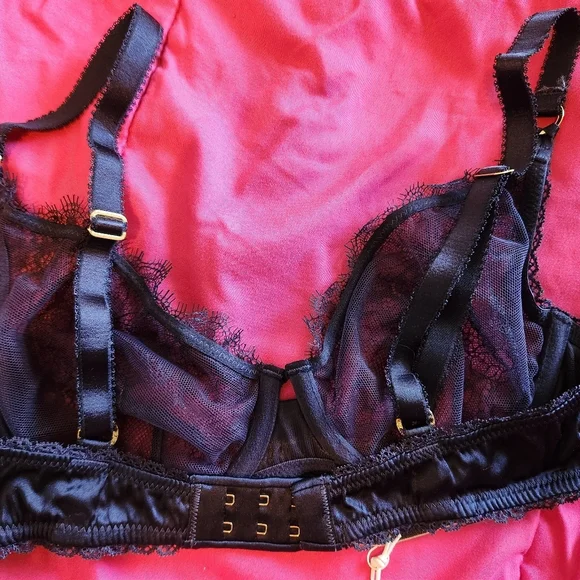 Stella McCartney Gigi Giggling Underwire Bra Navy 32B NWT - Picture 12 of 14